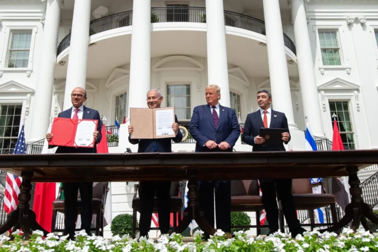 US President Donald Trump's Truth Social post on May 25, 2026 declaring it mandatory that Pakistan, Qatar, Turkey, Egypt, Jordan and Saudi Arabia simultaneously join the Abraham Accords — while acknowledging that one or two refusals would be accepted