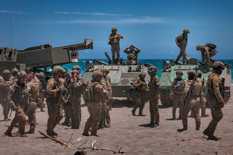 US, Philippine, Japanese and allied forces during Balikatan 2026 — the largest iteration of the annual exercise ever conducted, marking Japan's first active participation