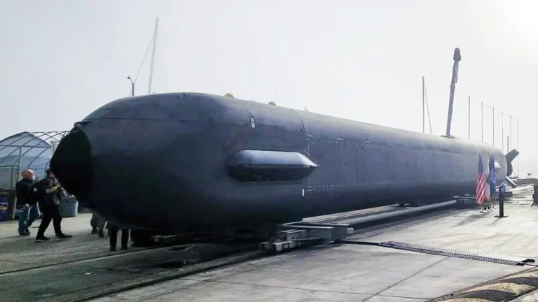 Boeing's Orca Extra-Large Unmanned Underwater Vehicle — the 51-foot autonomous submarine now formally included in the US Navy's 450-ship fleet expansion plan for the first time