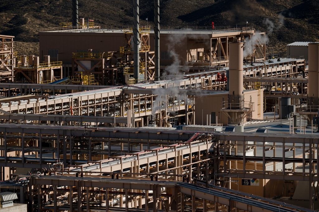 A rare earth mining and processing facility in China — Beijing controls over 85% of global rare earth processing capacity, giving it leverage over US automotive, defense, and electronics supply chains