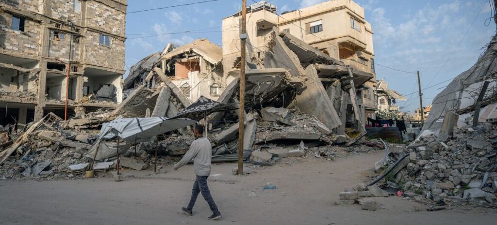 Palestinian families amid the rubble of Gaza — with more than 75,000 confirmed dead since October 2023, the ICJ proceeding on genocide, and the ICC having issued arrest warrants for Israeli leaders, the Abraham Accords are being expanded at the precise moment of the highest moral and political cost for any Muslim-majority state